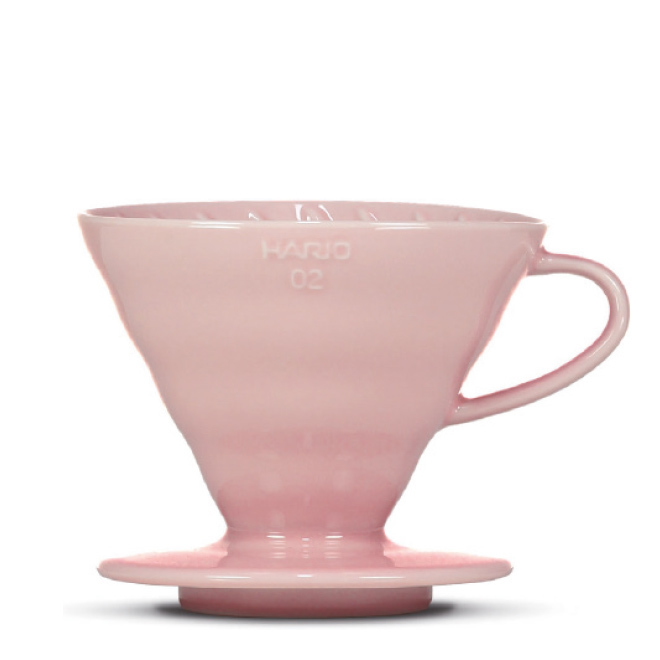 HARIO V60 Filterhalter Porzellan 3-4 Port in Pink – Coffee Coaching Club