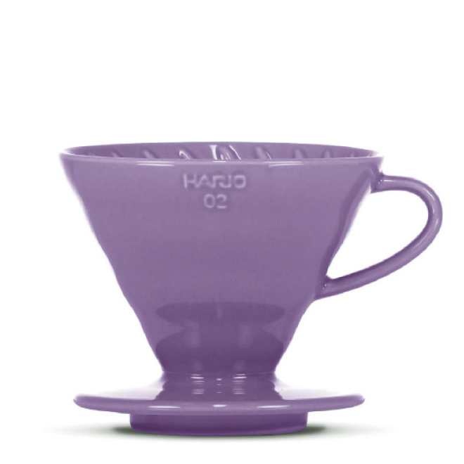 HARIO V60 Filterhalter Porzellan 3-4 Port in Violett – Coffee Coaching Club