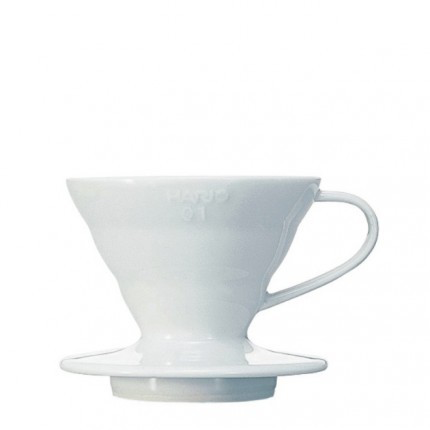 HARIO V60 Filterhalter Porzellan 3-4 Port in Weiss – Coffee Coaching Club