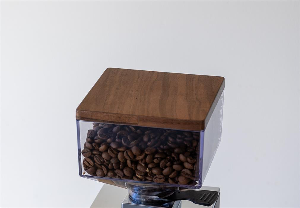 Holz Bohnenbehälter-Deckel zur Eureka Mignon Design, WENGE - Coffee Coaching Club