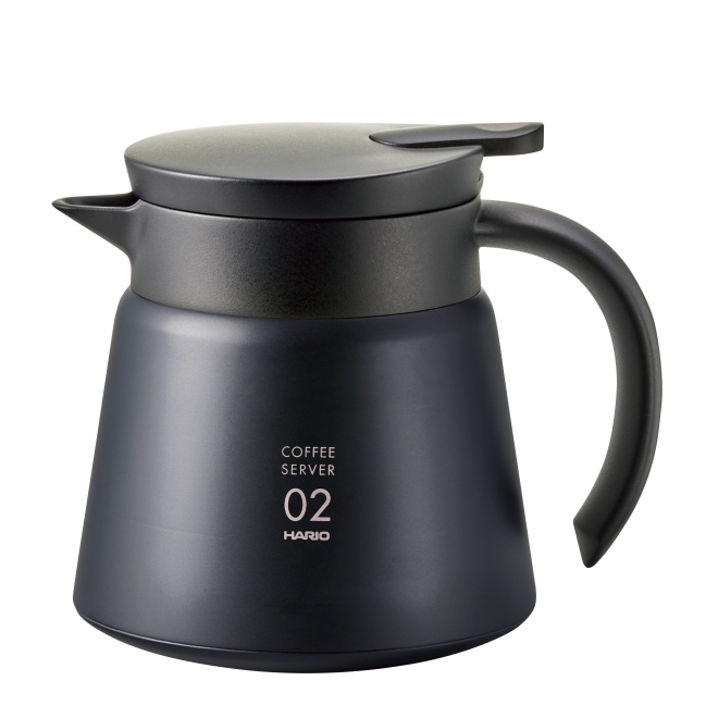 HARIO V60 Isolierte Edelstahlkanne 600 ml - Schwarz - Coffee Coaching Club