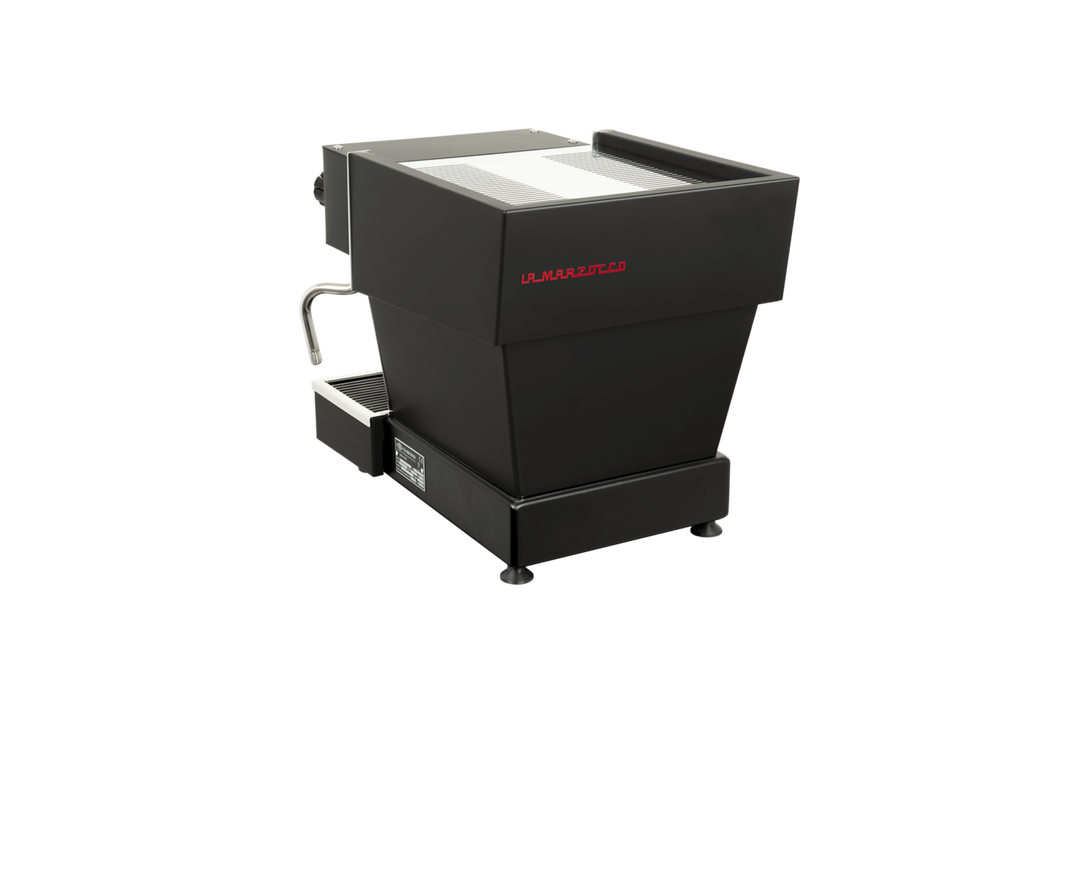 La Marzocco Linea Micra in Schwarz – Frontansicht – Coffee Coaching Club