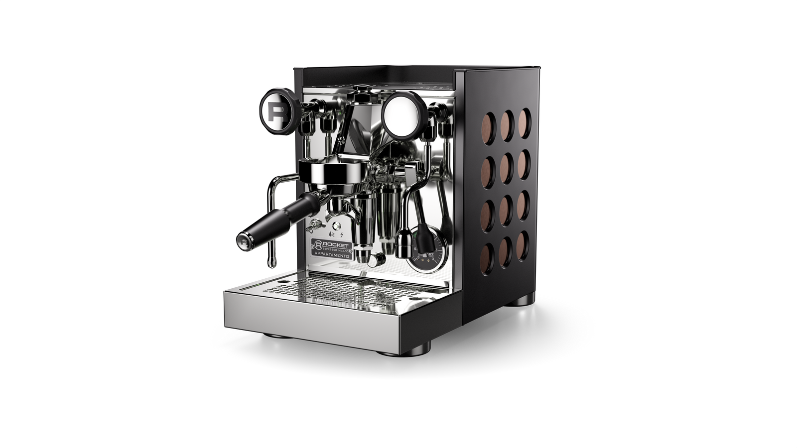 Rocket Appartamento TCA Schwarz Kupfer Zweikreiser-Espressomaschine – Coffee Coaching Club 1