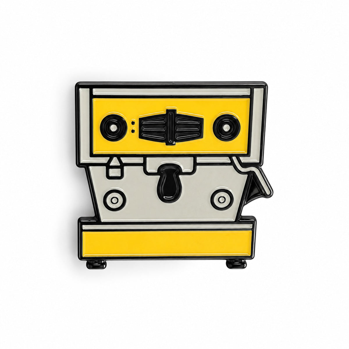 La Marzocco Pin Machine à espresso Jaune, face avant – Coffee Coaching Club 2