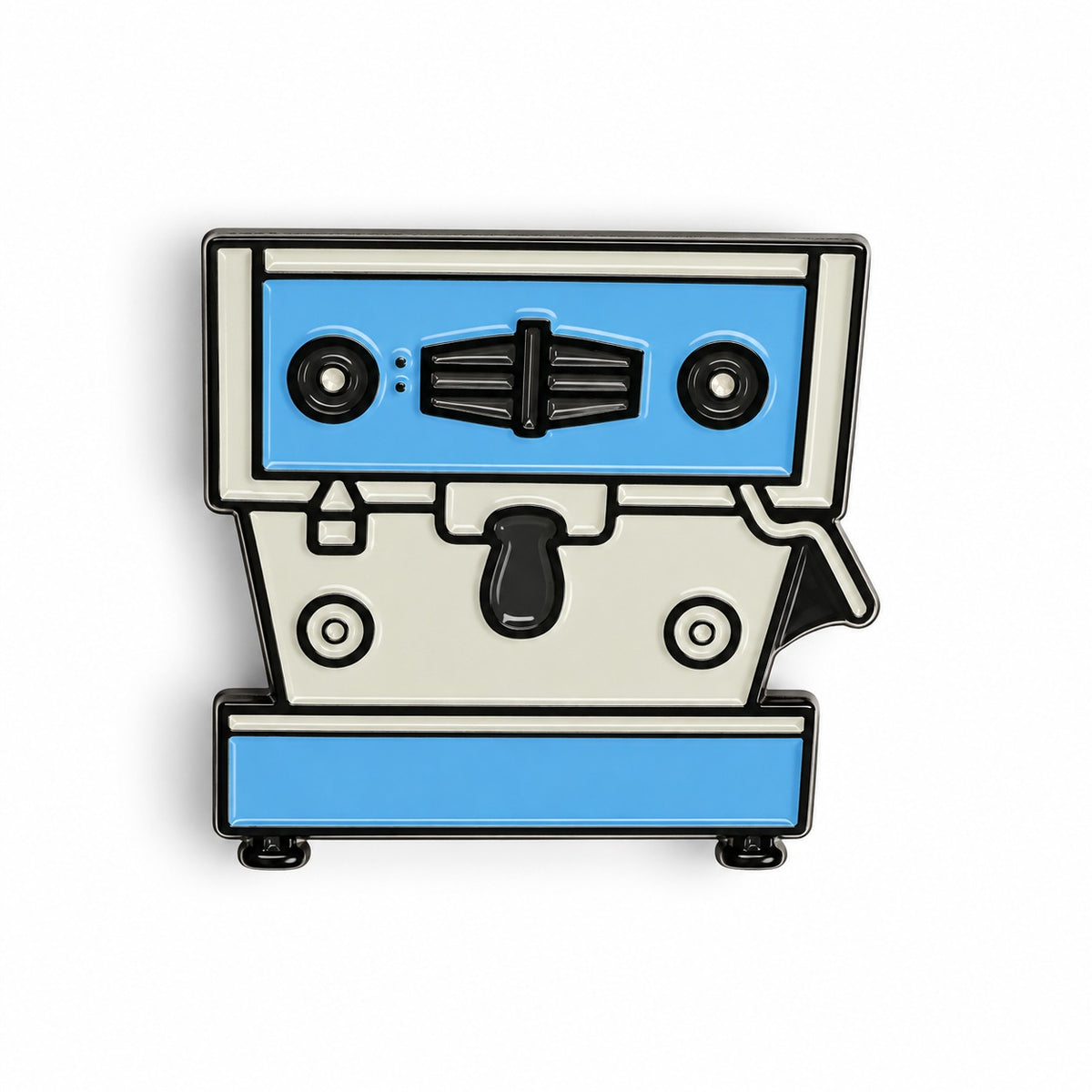 La Marzocco Pin Machine à espresso Bleu clair, face avant – Coffee Coaching Club 1