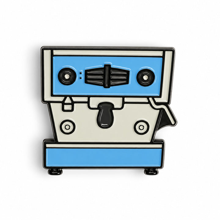 La Marzocco Pin Machine à espresso Bleu clair, face avant – Coffee Coaching Club 1