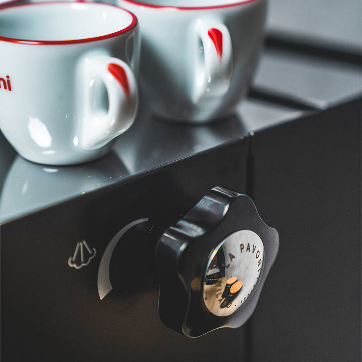 La Pavoni Casa Bar PID Tassenablage mit Tassen und Drehknopf – Coffee Coaching Club 15
