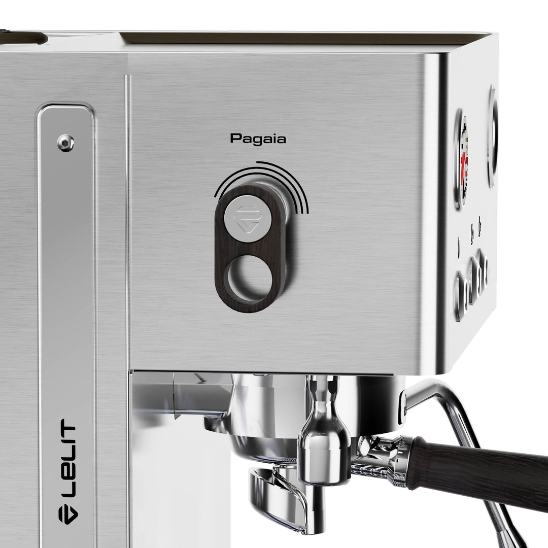Lelit Elizabeth3, levier Pagaia sur la finition inox – Coffee Coaching Club 9