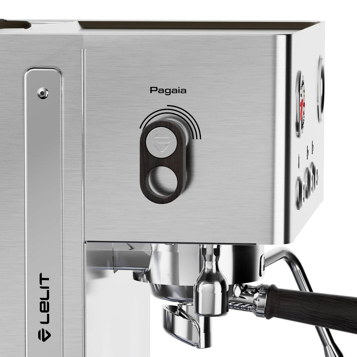 Lelit Elizabeth3, levier Pagaia sur la finition inox – Coffee Coaching Club 9