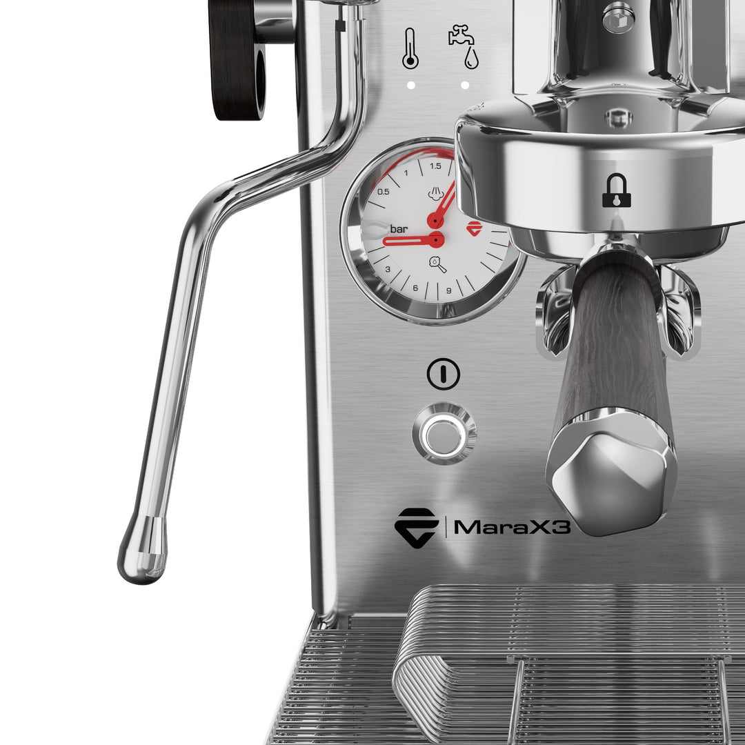 Lelit Mara X3, lanças de vapor e de água quente com manómetro – Coffee Coaching Club 22