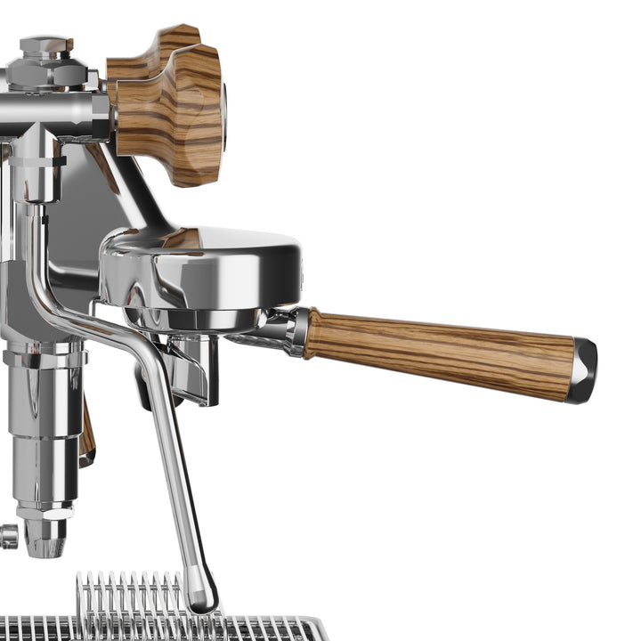 Lelit Mara X3, porta-filtro com pega em madeira de zebrano – Coffee Coaching Club 19