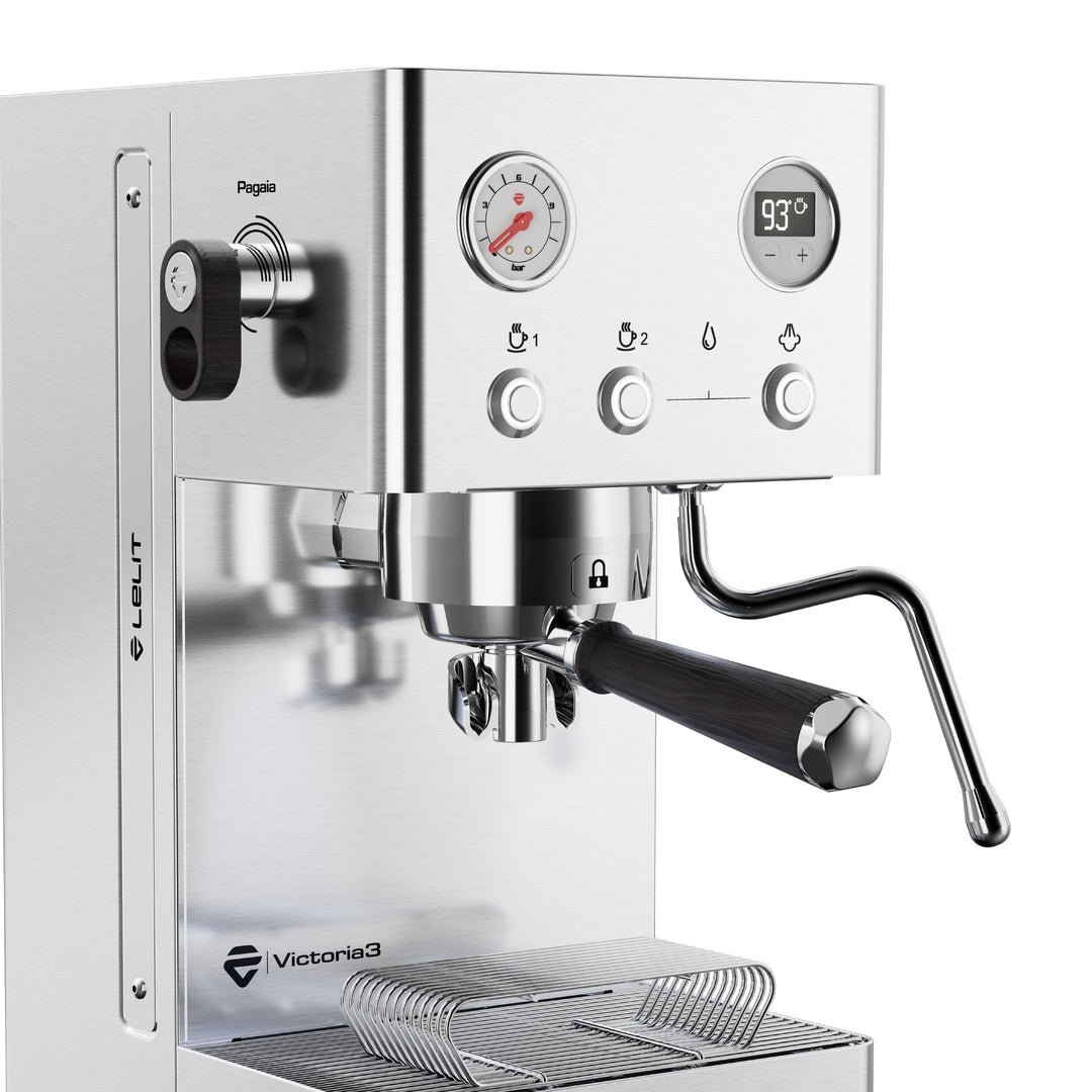 Lelit Victoria3 inox brossé avec Pagaia, manomètre et LCC – Coffee Coaching Club 11