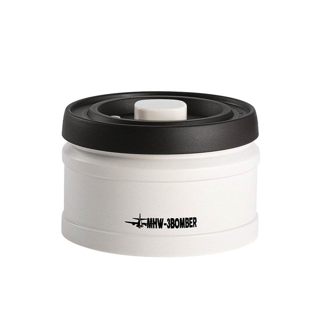 Boîte sous vide MHW-3BOMBER 750 ml en blanc avec couvercle à pompe noir