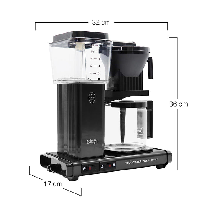 Moccamaster KBG Select Masse 32 × 36 × 17 cm – Coffee Coaching Club 31