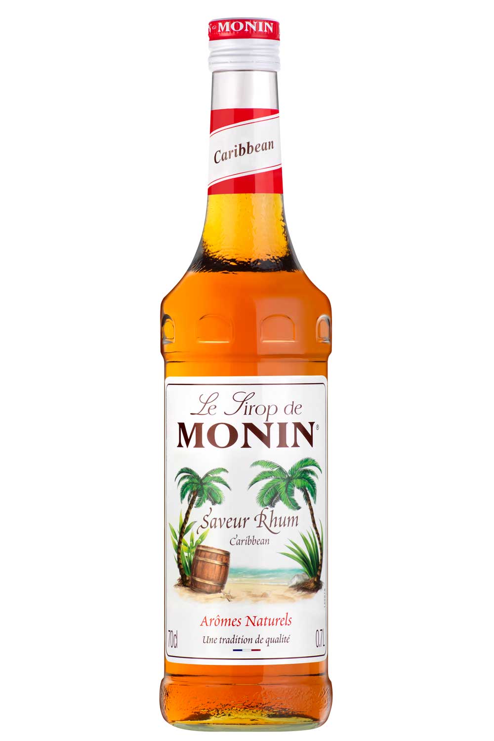 MONIN Xarope Caribbean Rum Taste, garrafa de 700 ml – Coffee Coaching Club 1