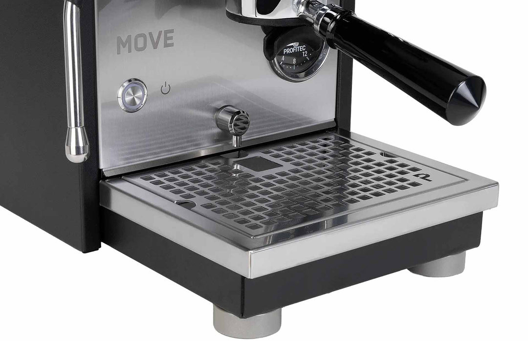Profitec MOVE 2.0 drip tray with grid in black