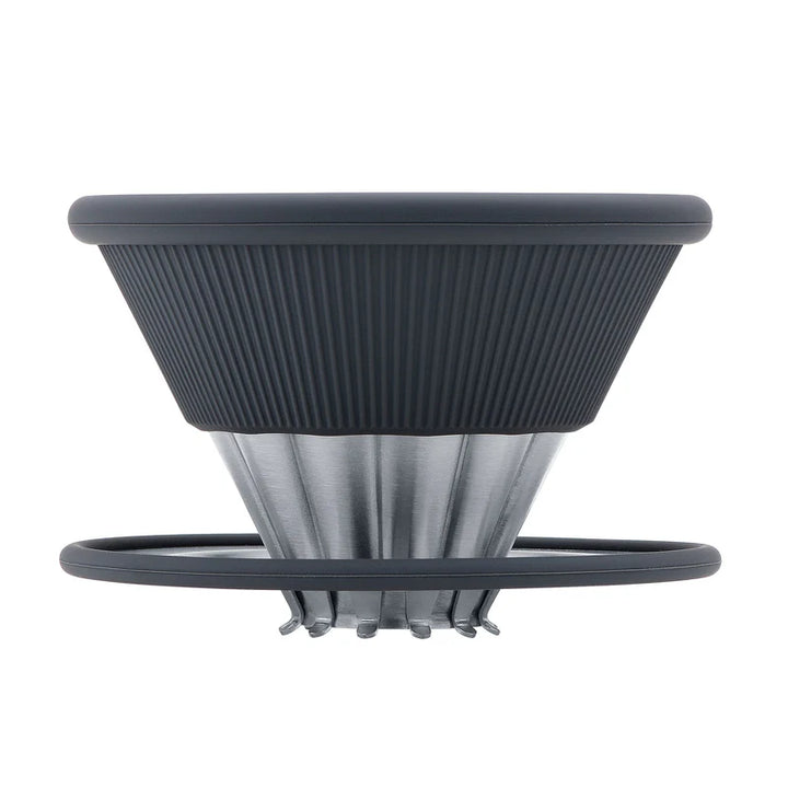 Normcore 2‑in‑1 Pour‑Over Coffee Dripper – grey silver - Coffee Coaching Club 1