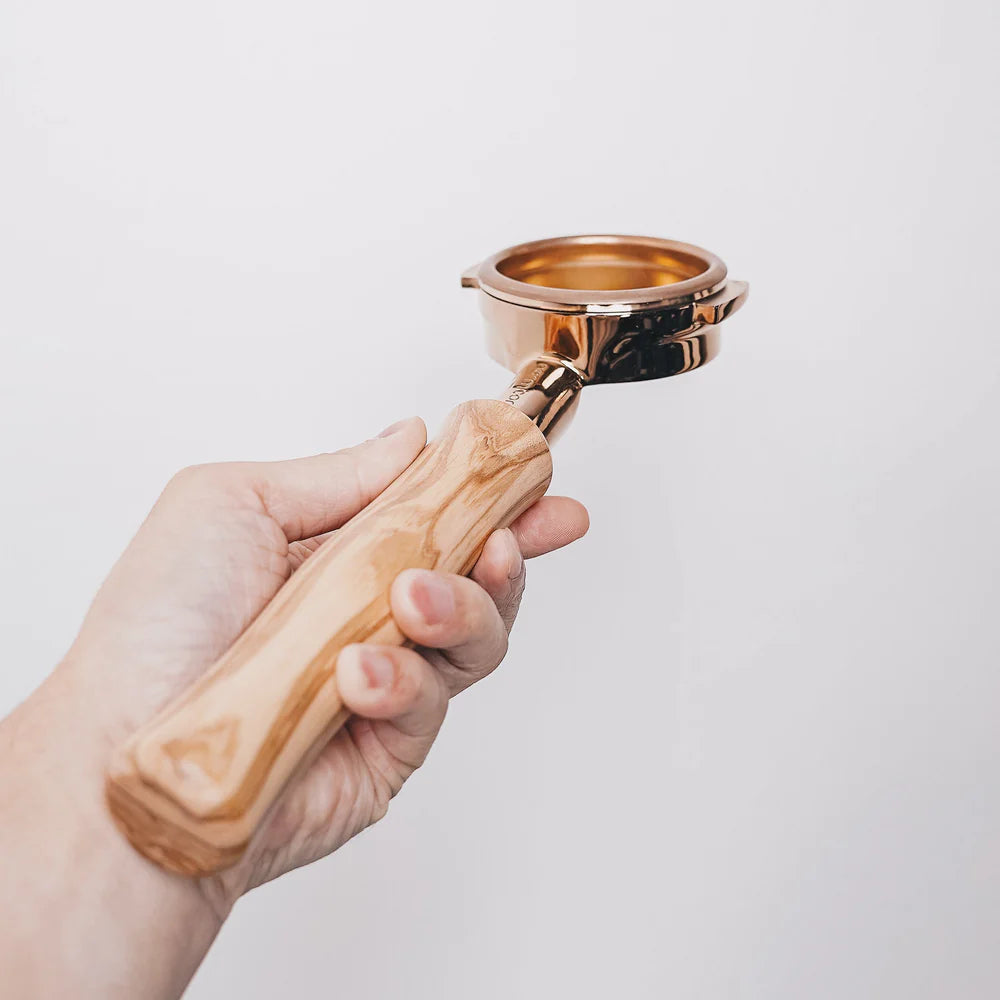 Normcore Siebträger Olivenholz-Griff Maserung – Coffee Coaching Club 2