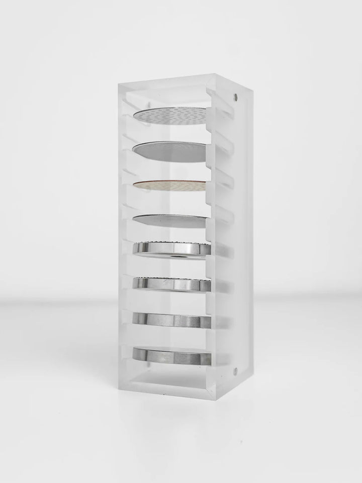 Normcore Coffee Utensil Storage Holder – Support en acrylique pour puck screens et bases de tasses-tampons