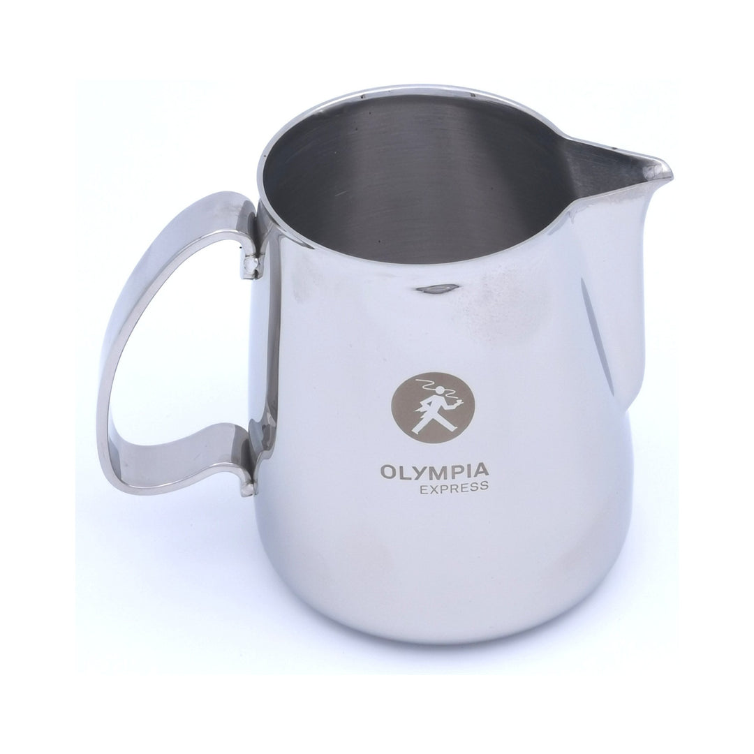 Olympia Express Schaumkännchen 50 cl, Edelstahl poliert mit Logo-Gravur (500010) – Coffee Coaching Club