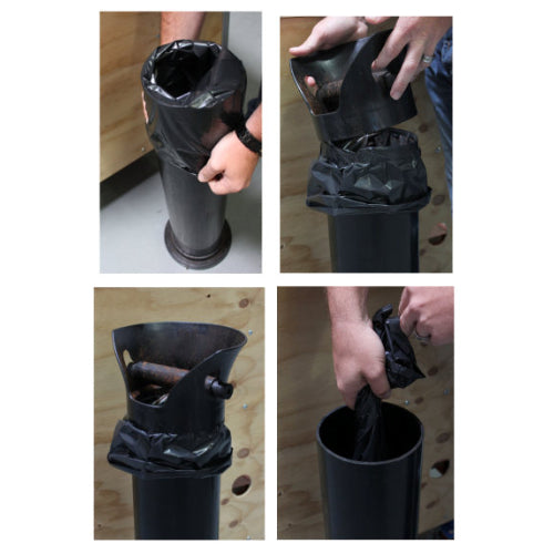 Rhino Thumpa Knock Box Oberteil abnehmen und Abfallsack einsetzen – Coffee Coaching Club 5