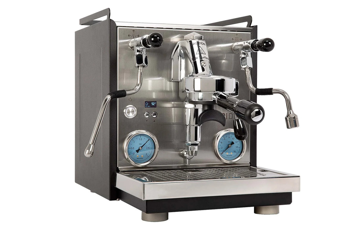Profitec RIDE Dualboiler-Espressomaschine in Schrägansicht