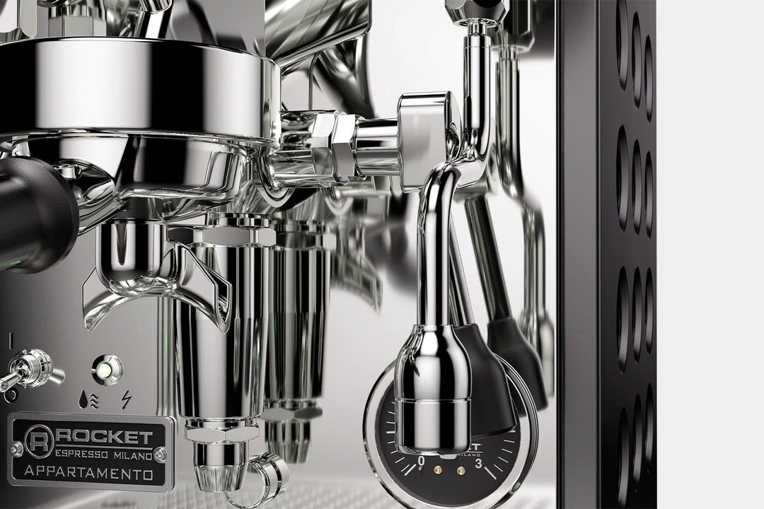 Rocket Appartamento TCA Siebträger, Dampflanze und Manometer im Detail – Coffee Coaching Club 9