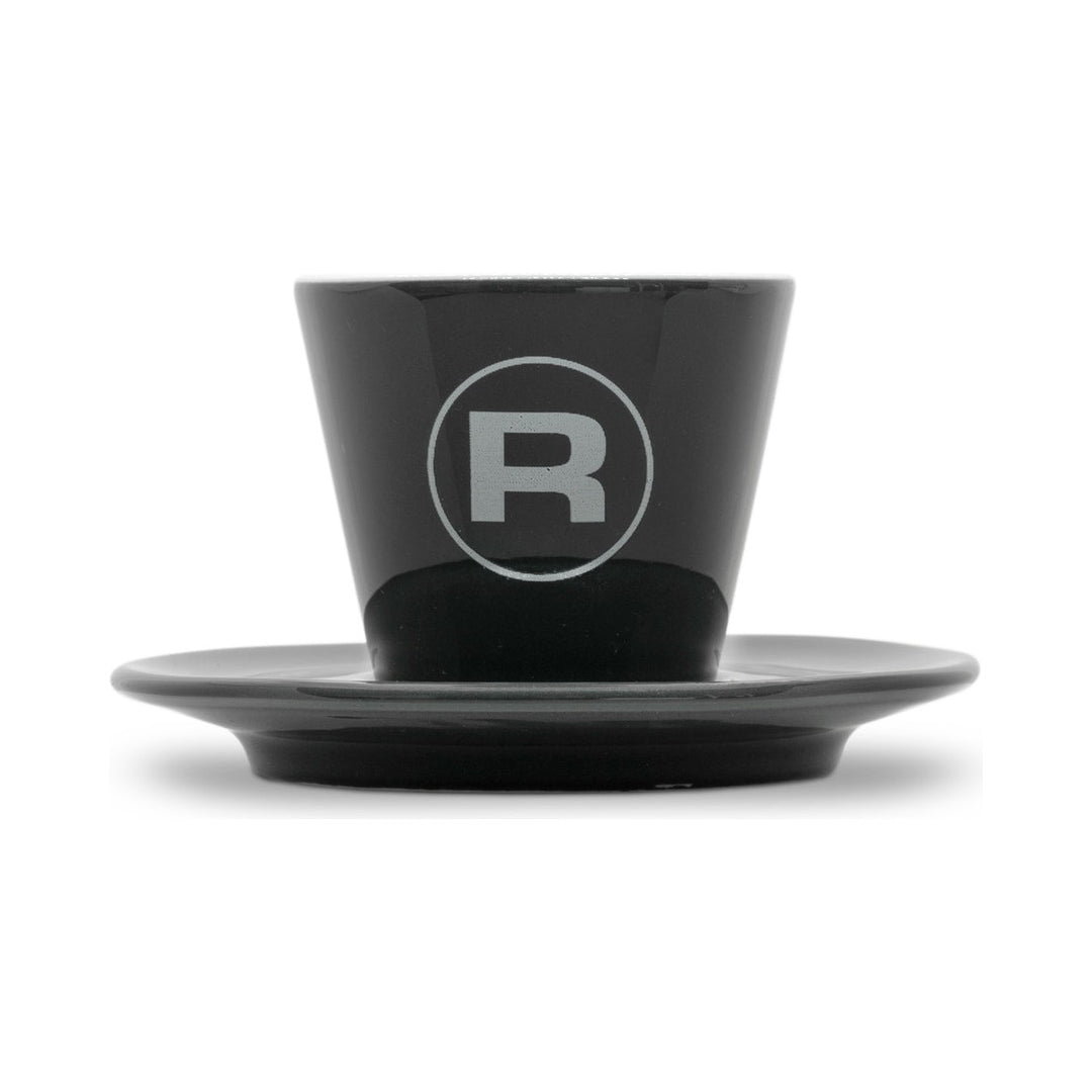 Rocket Espresso Porta Via Tasse mit Untertasse, grau mit R-Logo (RA99906449) – Coffee Coaching Club