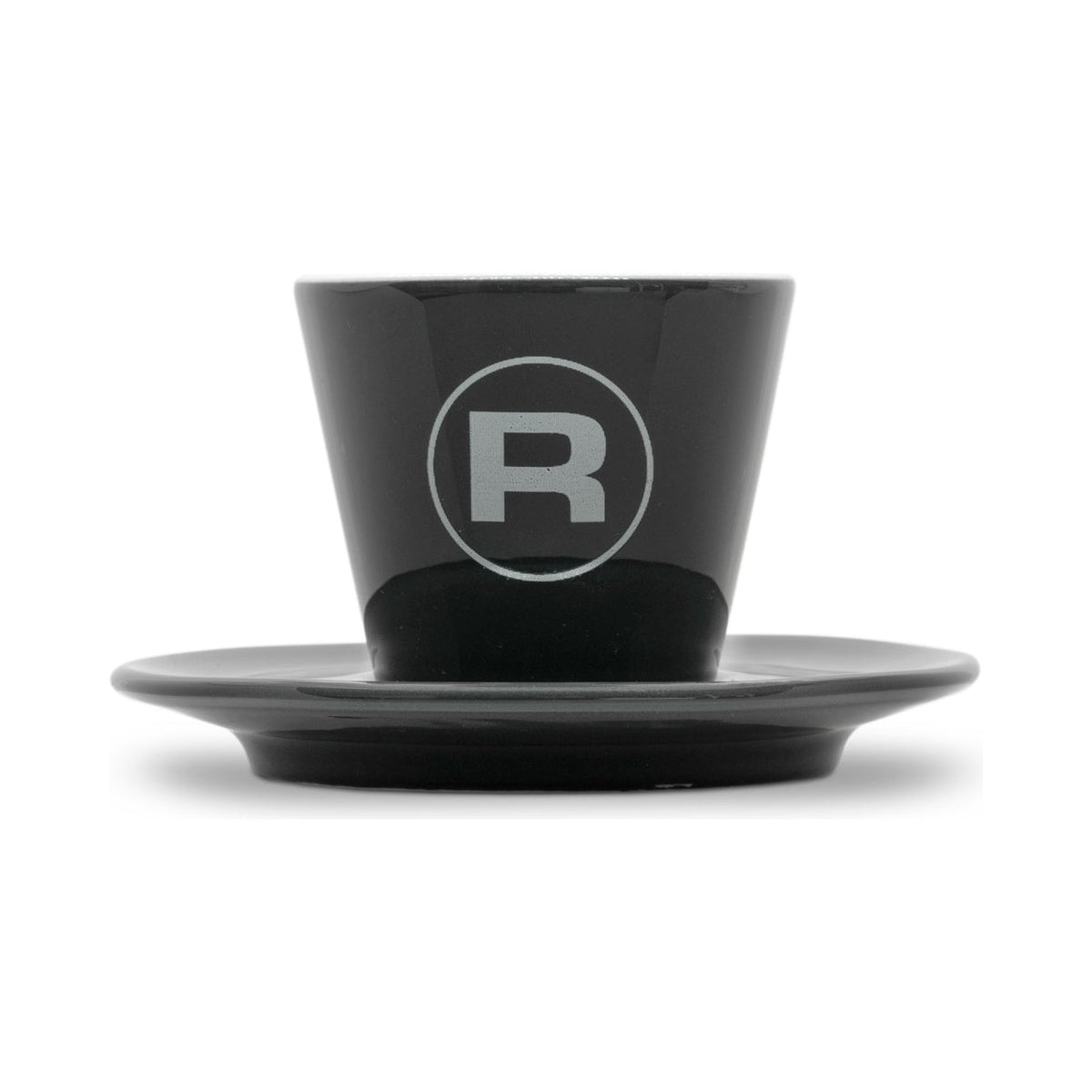 Rocket Espresso Porta Via Tasse mit Untertasse, grau mit R-Logo (RA99906449) – Coffee Coaching Club