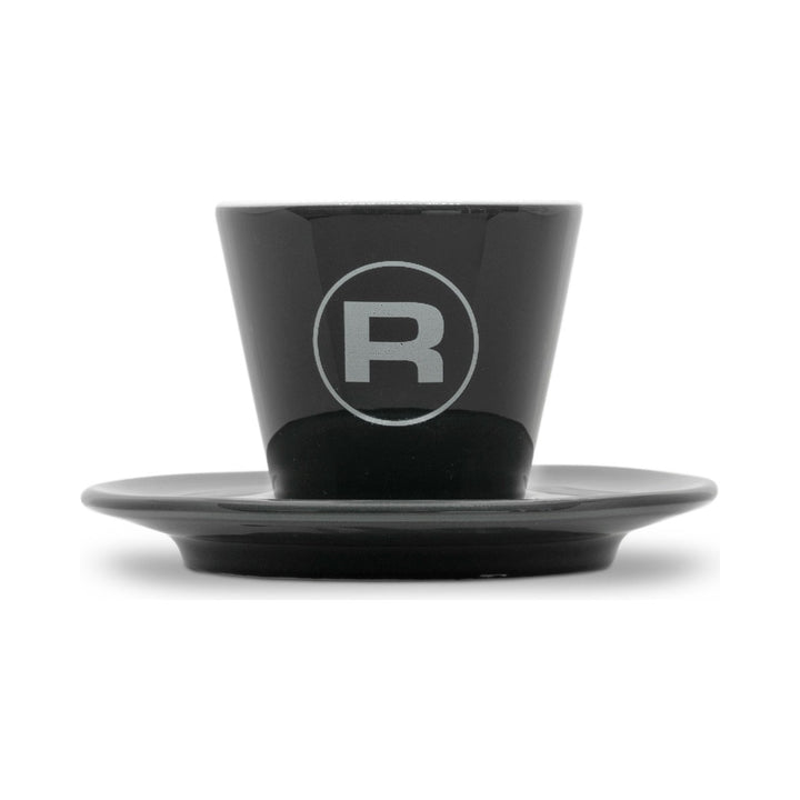 Rocket Espresso Porta Via Tasse mit Untertasse, grau mit R-Logo (RA99906449) – Coffee Coaching Club
