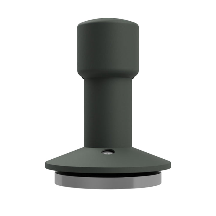 Varia Calibre Tamper 58 mm en verde bosque (Forest), vista lateral
