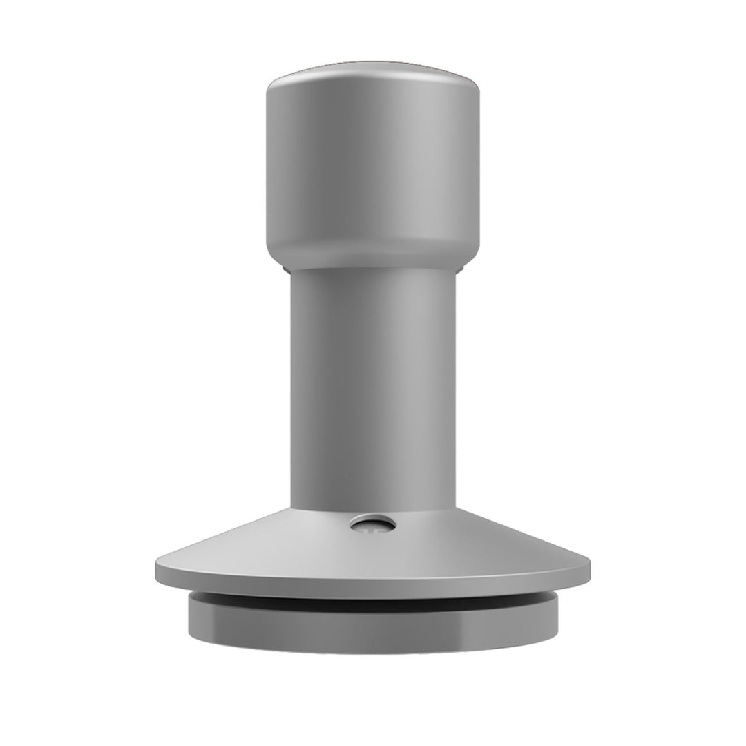 Varia Calibre Tamper 58 mm en plata (Silver), vista lateral