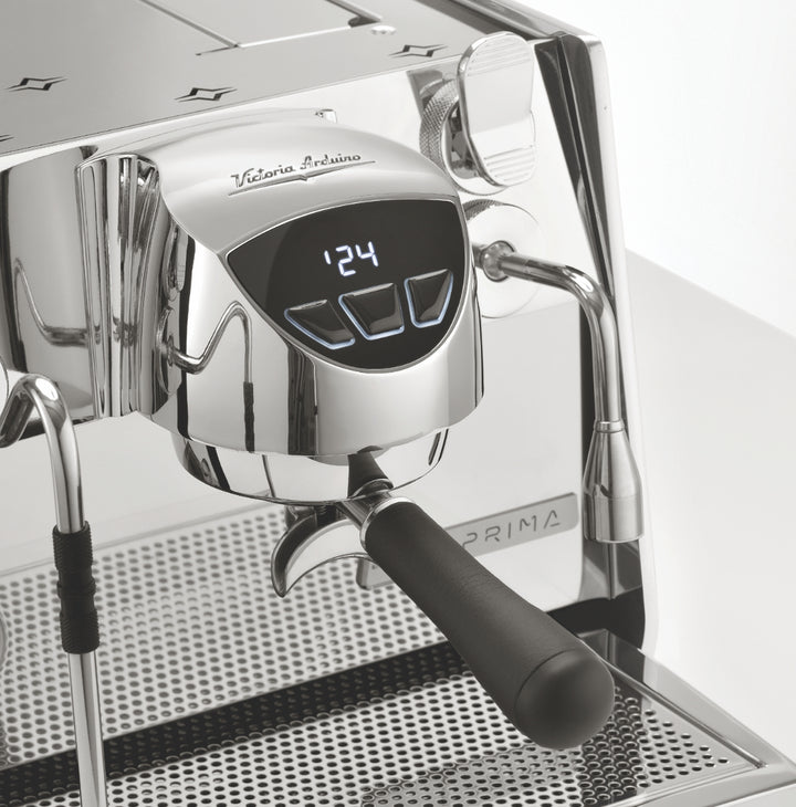 Victoria Arduino E1 Prima EXP Display mit Temperaturanzeige und Siebträger – Coffee Coaching Club 17