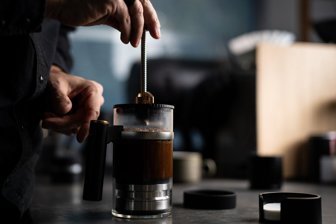Weber Workshops BIRD Metal Handle beim Brühen auf der Theke – Coffee Coaching Club 19