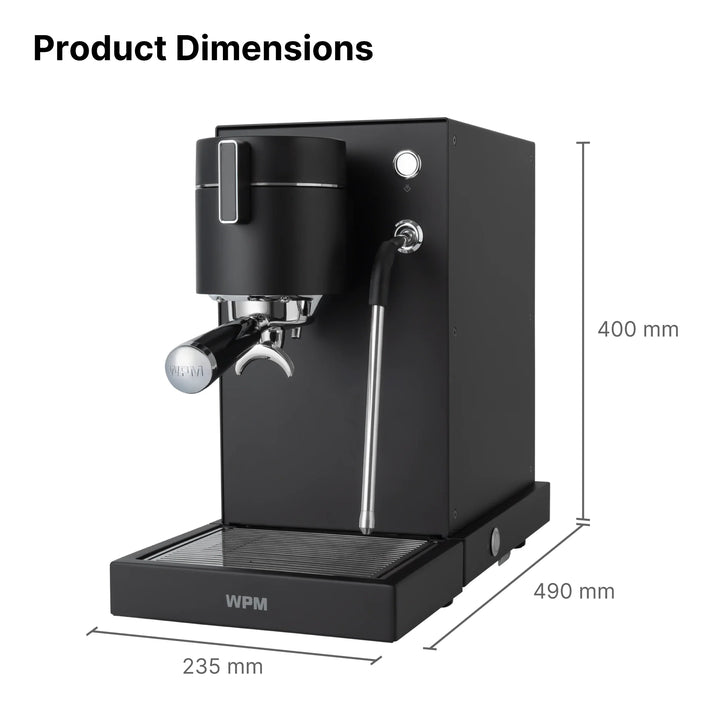 WPM Primus Masszeichnung 235 × 490 × 400 mm – Coffee Coaching Club 11