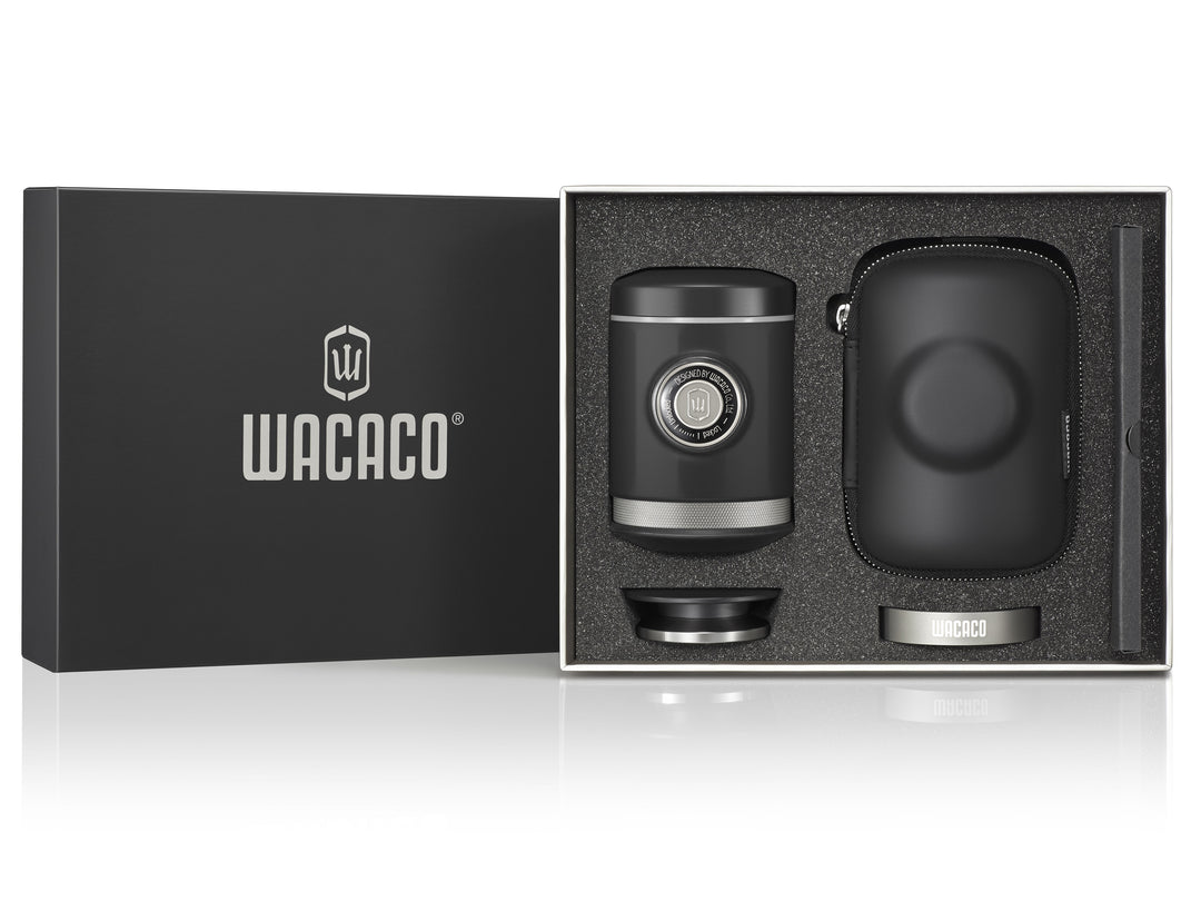 WACACO Picopresso Tragbare Espressomaschine mit Etui - Schwarz - Coffee Coaching Club