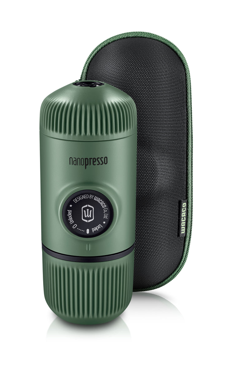 WACACO Nanopresso Tragbare Espressomaschine inkl. S-Etui/Case - Moss Green - Coffee Coaching Club