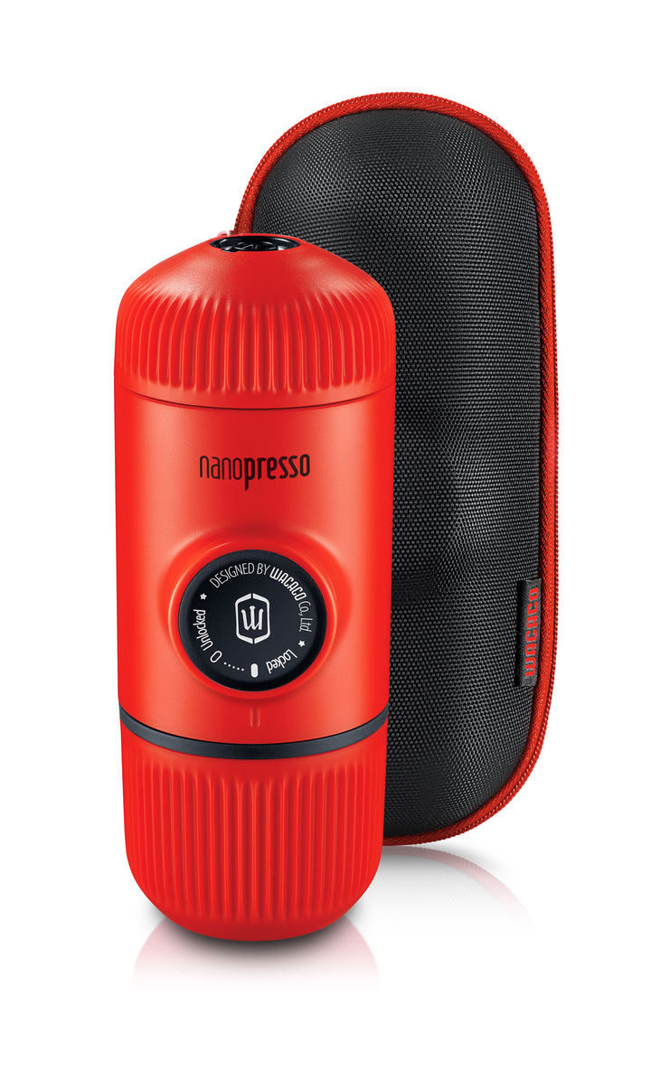 WACACO Nanopresso Tragbare Espressomaschine inkl. S-Etui/Case - Lava Red - Coffee Coaching Club