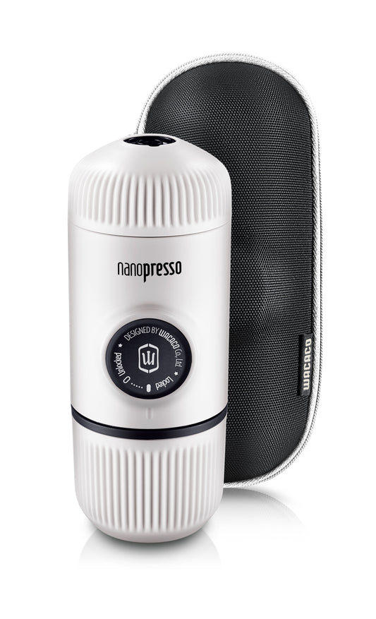 WACACO Nanopresso Tragbare Espressomaschine inkl. S-Etui/Case - Chill White - Coffee Coaching Club