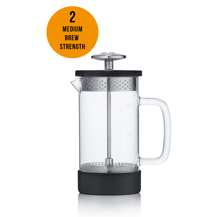 Plastic Free French Press - Core Coffee Press 350 ml - Schwarz - Coffee Coaching Club