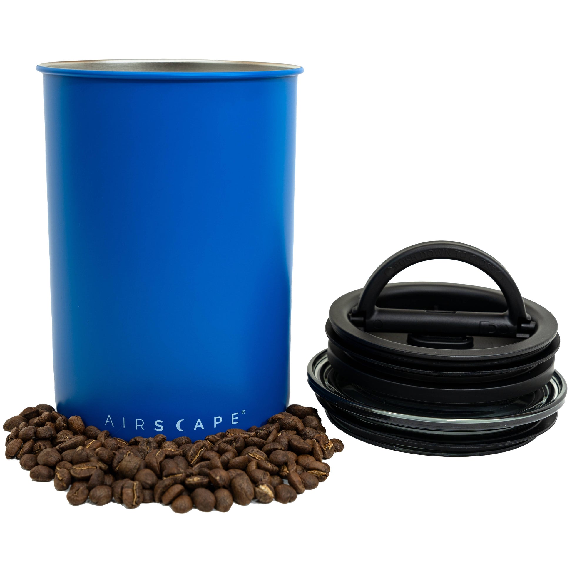Airscape 500g Blau Edelstahl luftdichter Aufbewahrungsbehälter - Coffee Coaching Club