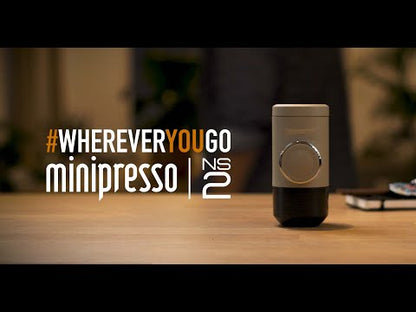 WACACO Minipresso NS2 Tragbare Espressomaschine + NS Adapter - Grau Olive
