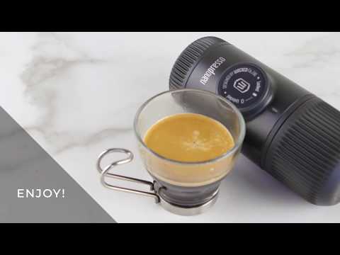 WACACO Nanopresso Tragbare Espressomaschine - Anthrazit