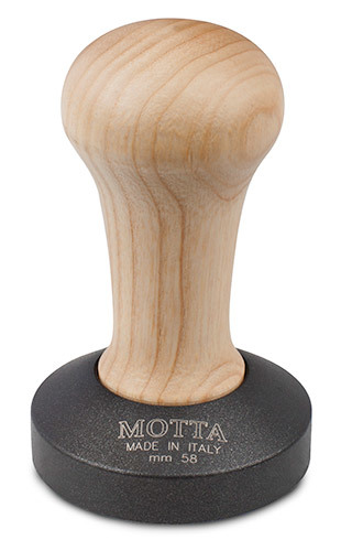 MOTTA Tamper flach "NONSTICK" schwarz 58 mm - Coffee Coaching Club