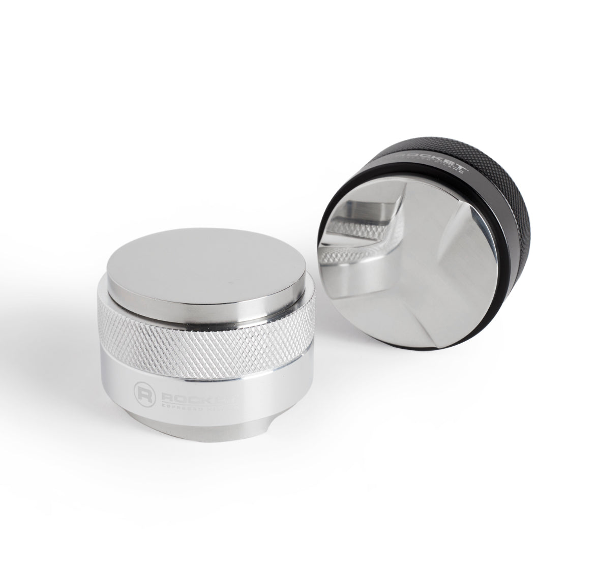 Rocket 2-in-1 Distributor Tamper und Leveler Matt Schwarz Detail – Coffee Coaching Club 2