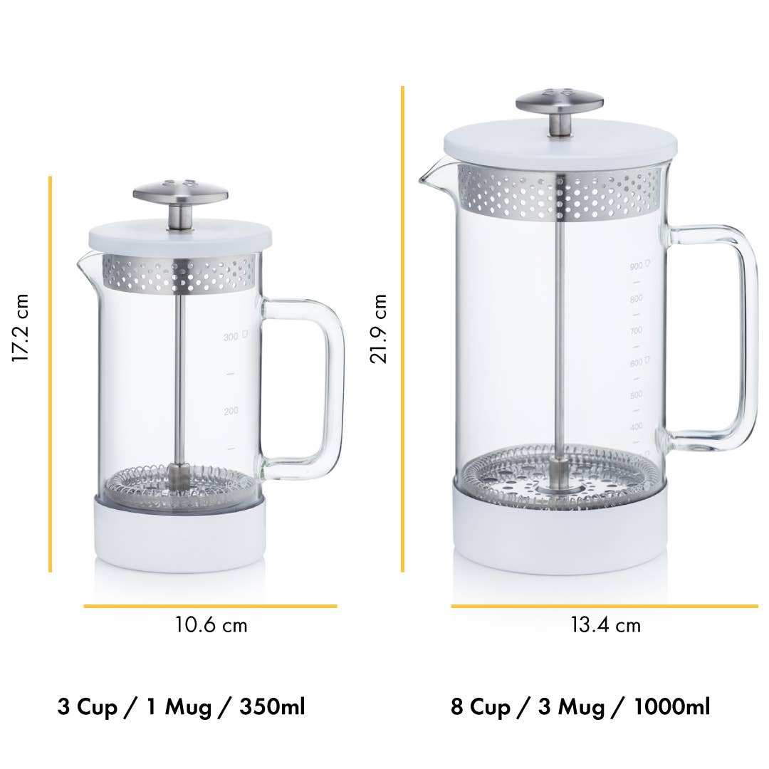 Plastic Free French Press - Core Coffee Press 1000 ml - Kupfer - Coffee Coaching Club