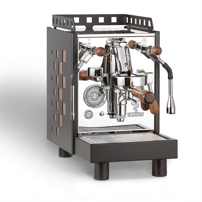 Bezzera ARIA TOP PID Square in Schwarz mit Holz – Coffee Coaching Club