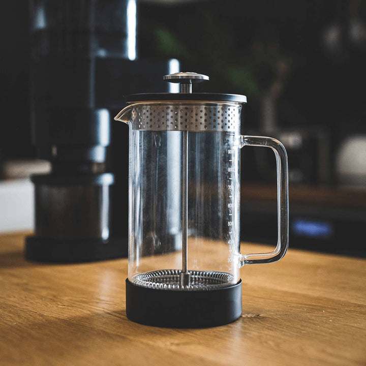 Plastic Free French Press - Core Coffee Press 350 ml - Schwarz - Coffee Coaching Club