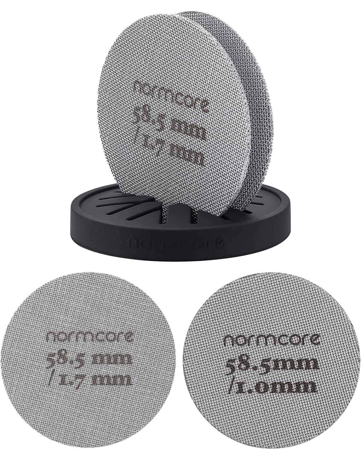 Normcore Puck Screen 58.5 mm aus 316-Edelstahl – Coffee Coaching Club 1