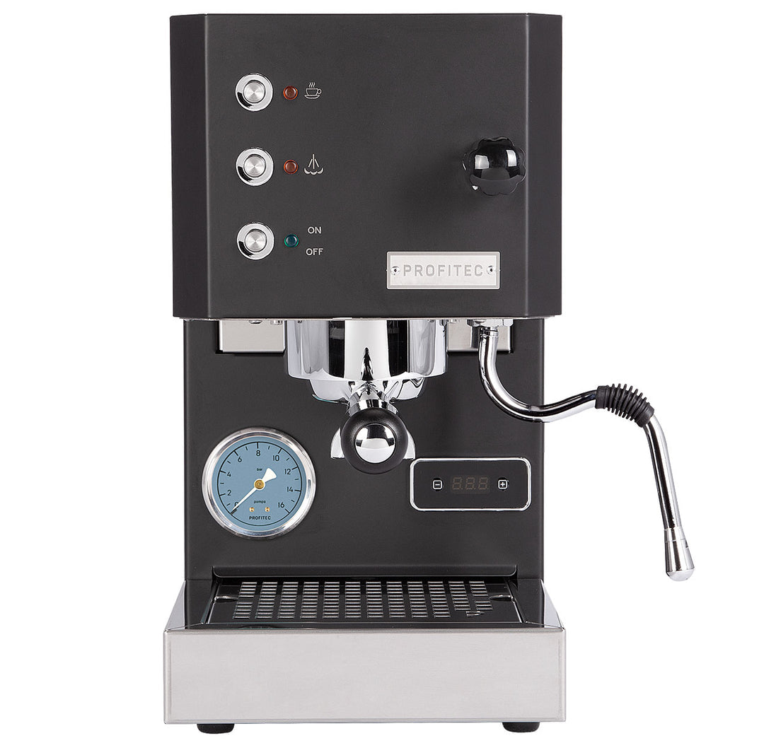 Profitec PRO 100 GO Einkreiser in Schwarz – Frontansicht – Coffee Coaching Club 1